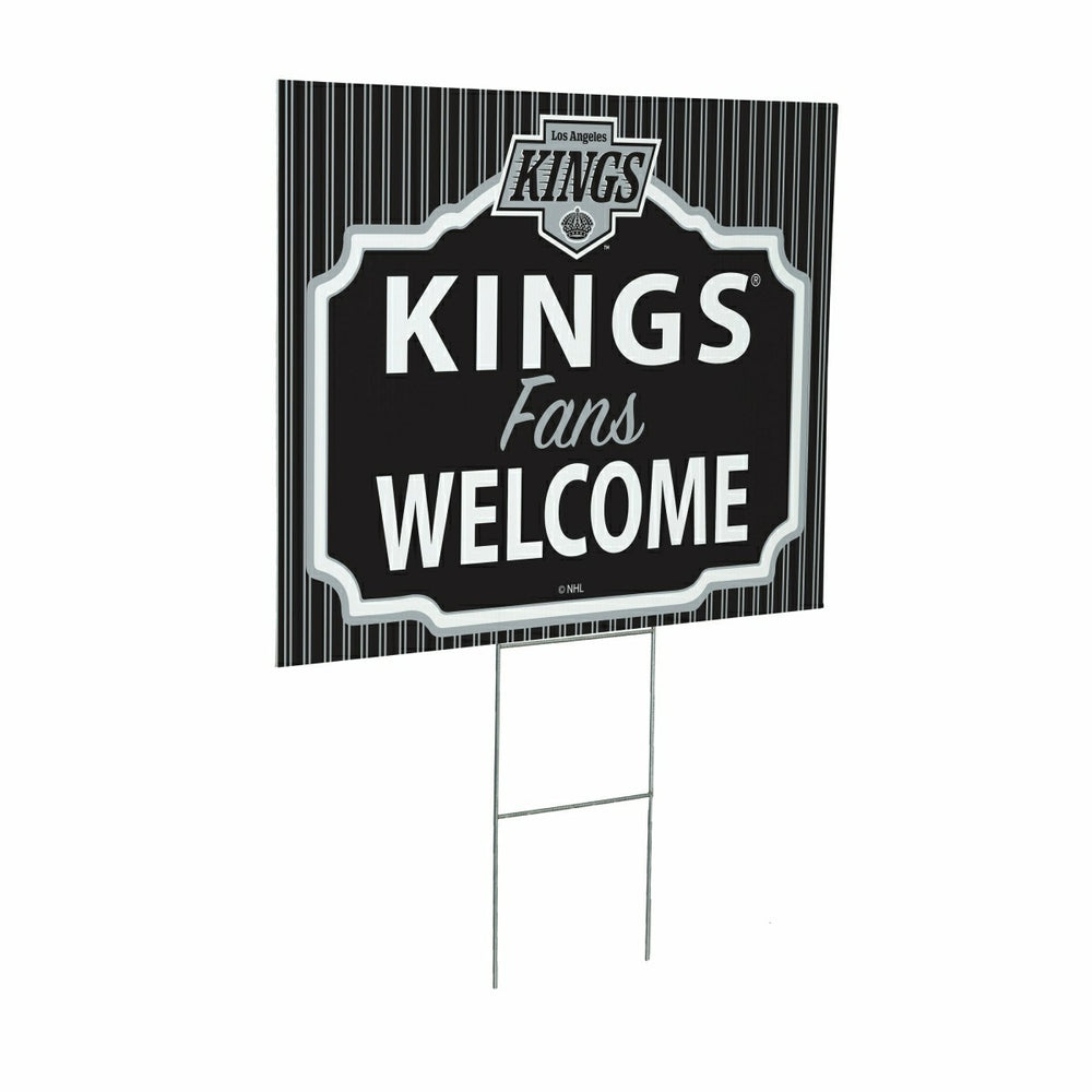 Los Angeles Kings Coroplast Yard Sign, "Fans Welcome"