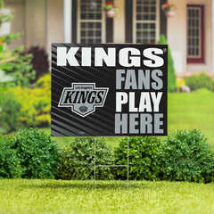 Los Angeles Kings Coroplast Yard Sign "Fans Play Here"