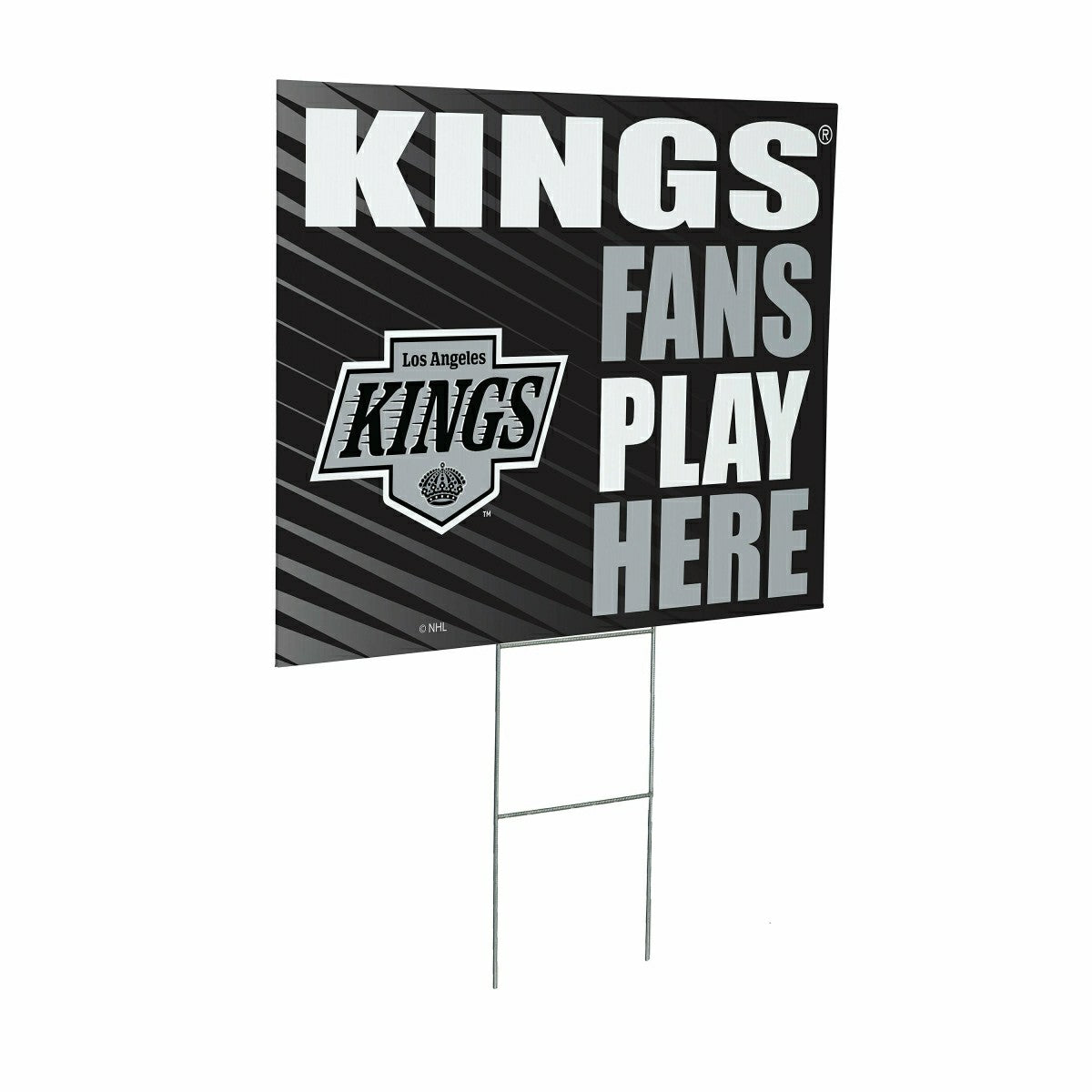 Los Angeles Kings Coroplast Yard Sign "Fans Play Here"