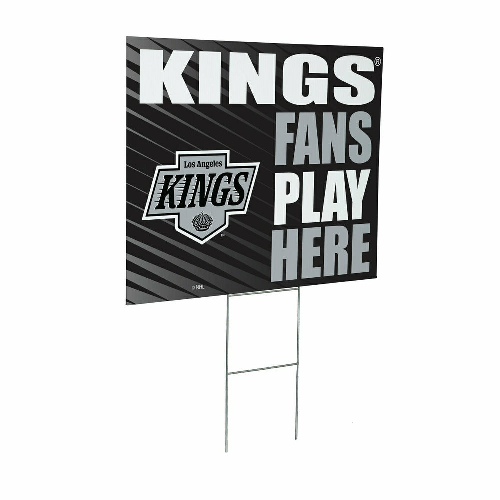 Los Angeles Kings Coroplast Yard Sign "Fans Play Here"