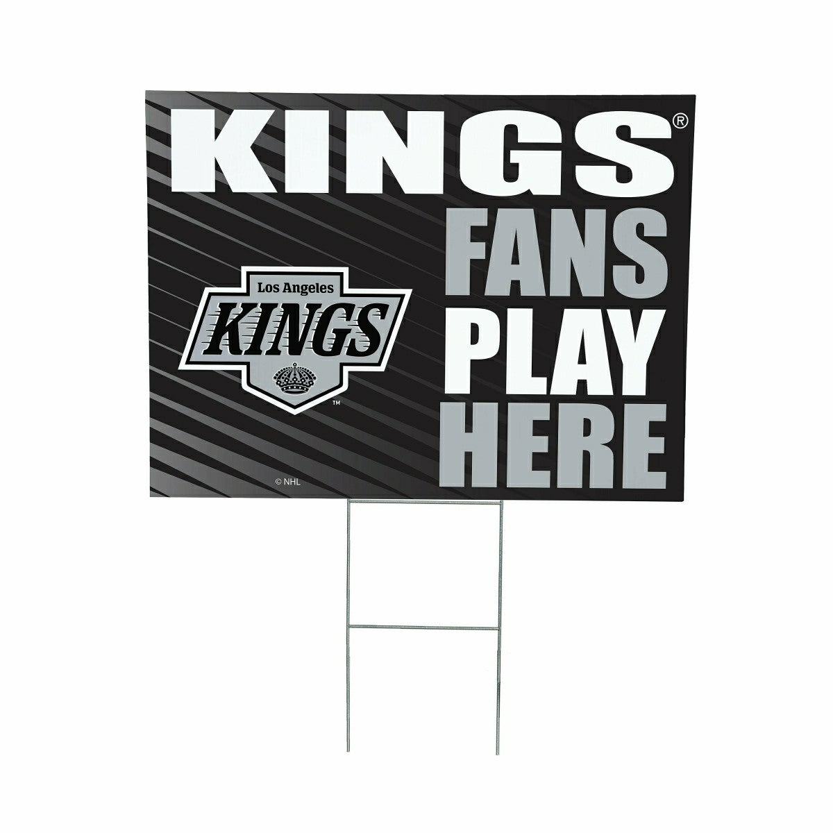 Los Angeles Kings Coroplast Yard Sign "Fans Play Here"