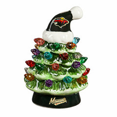 4" Mini LED Tabletop Christmas Tree, Set of 2, Minnesota Wild