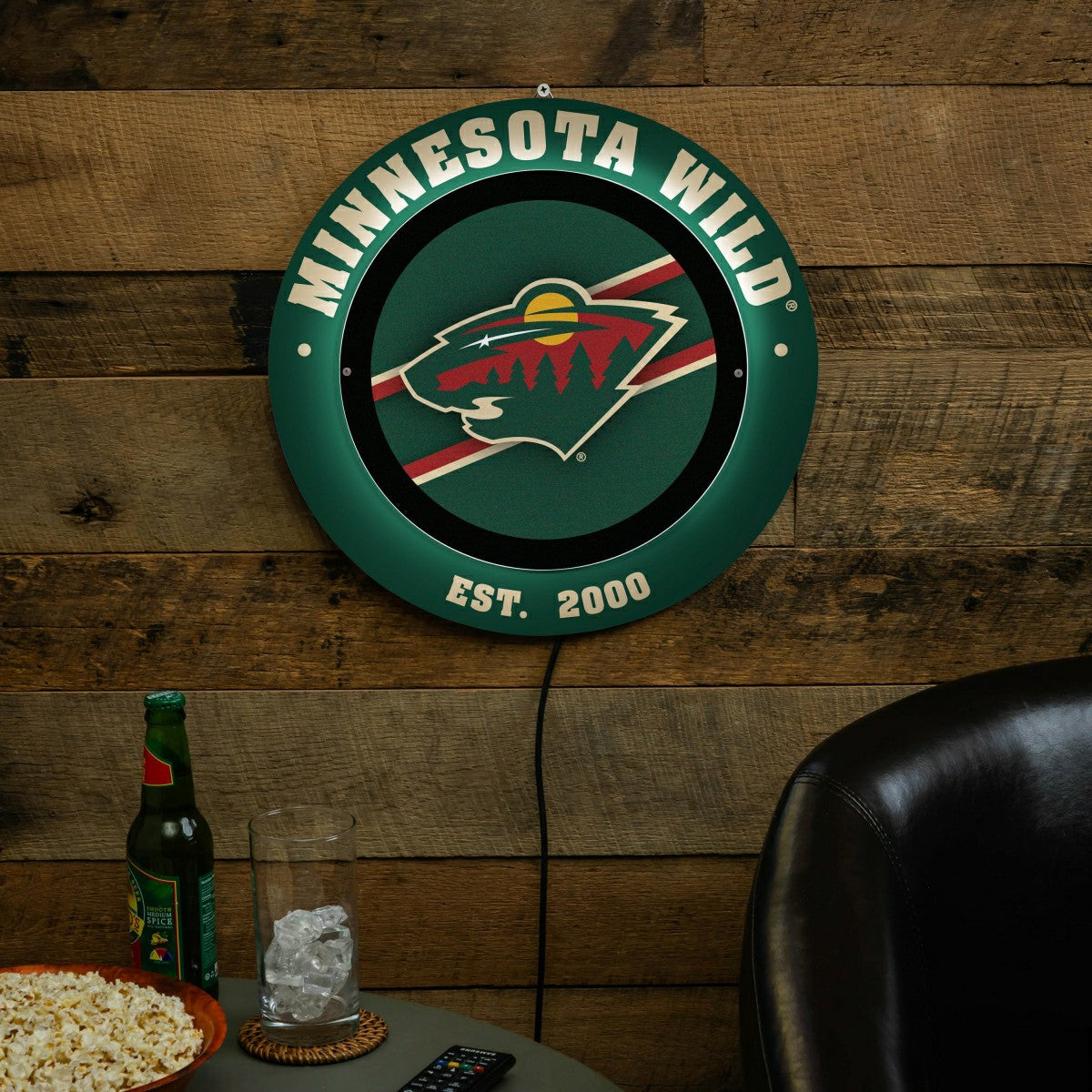 Minnesota Wild, Metal Lite, Round