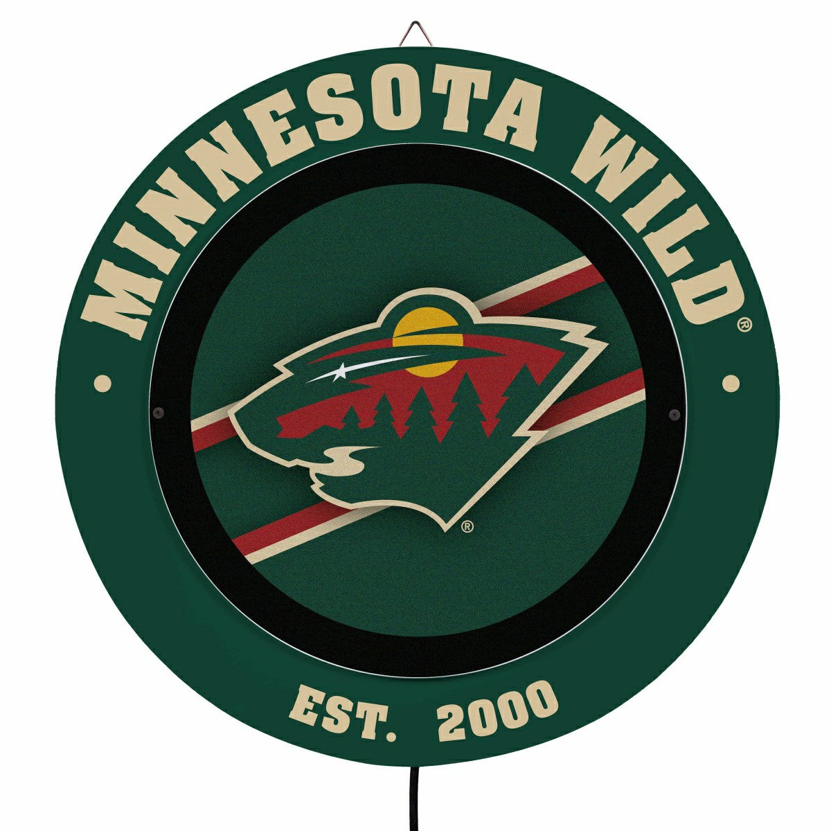 Minnesota Wild, Metal Lite, Round
