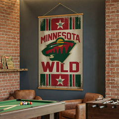 Minnesota Wild, Canvas Wall Tapestry, Large, 54x36