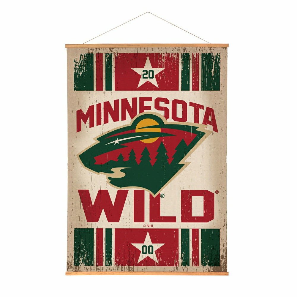 Minnesota Wild, Canvas Wall Tapestry, Large, 54x36