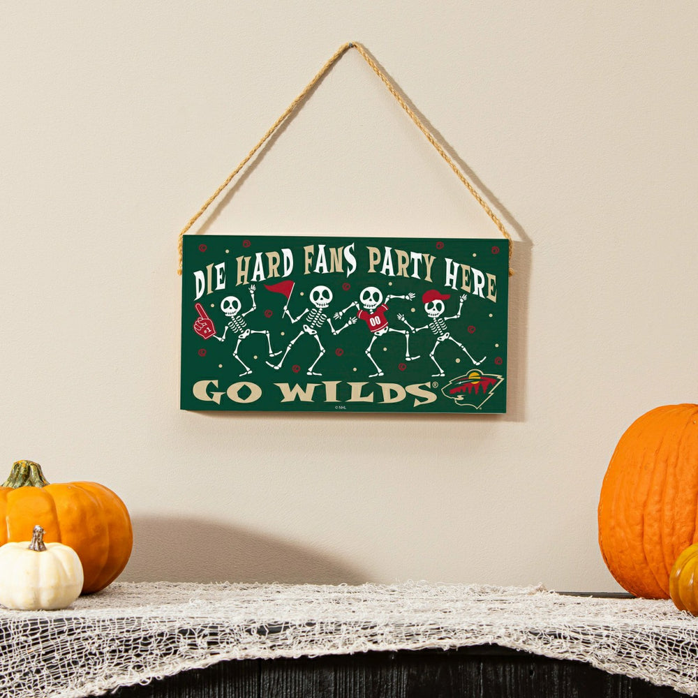Minnesota Wild Halloween Wood Wall Sign, 6x11