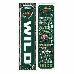 Minnesota Wild 46" Double Sided Leaner, Winter Seasonal