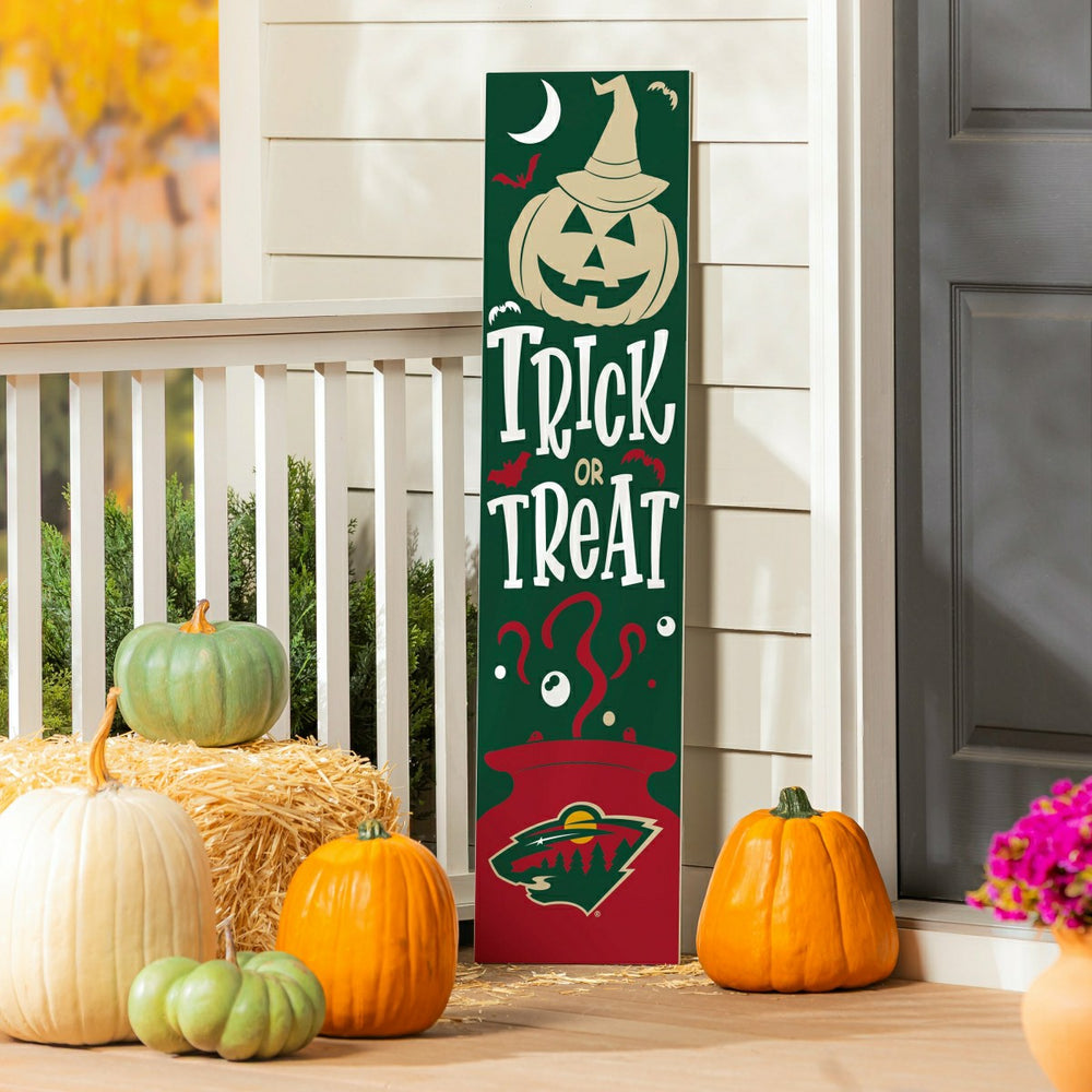 Minnesota Wild 47" Double Sided Leaner, Halloween