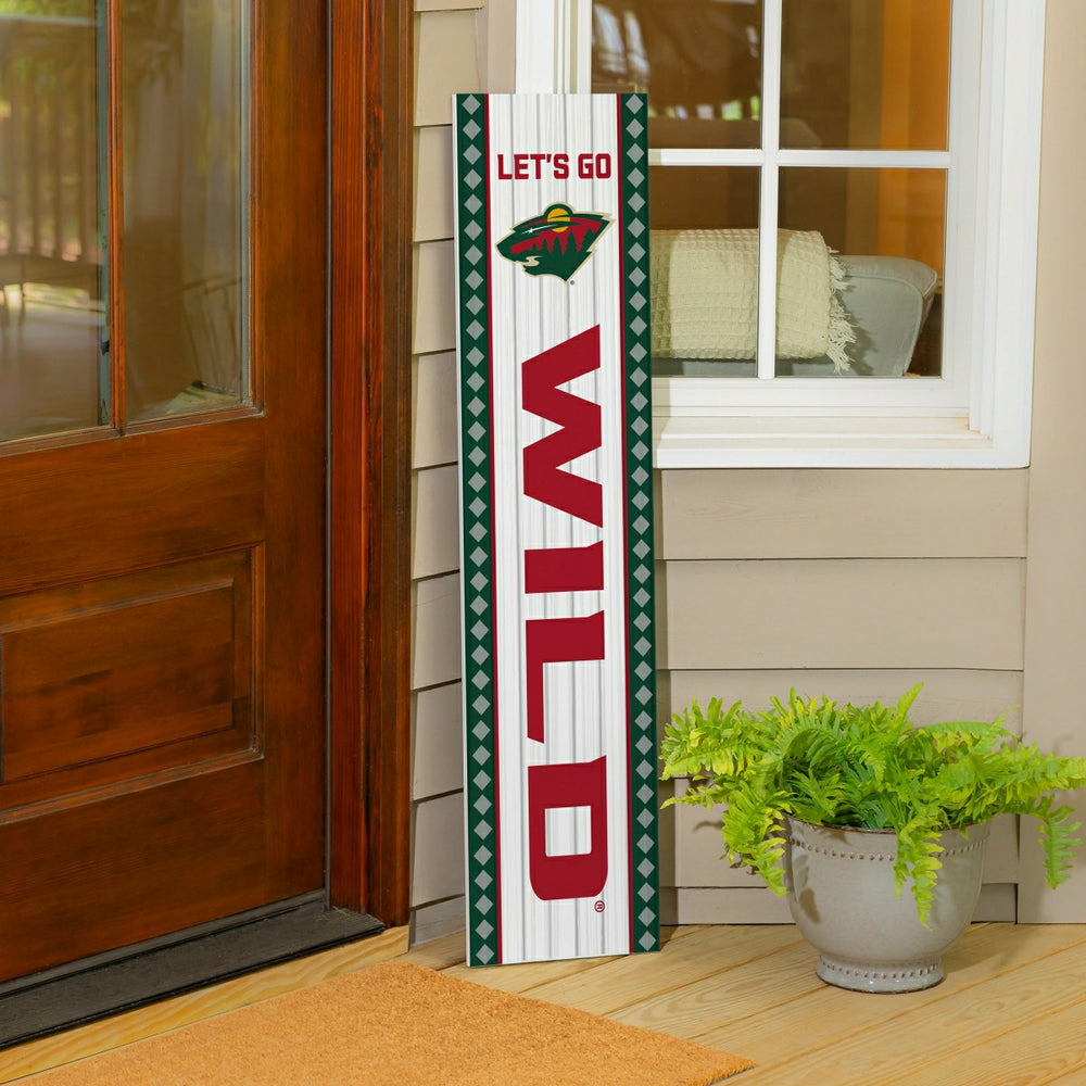 Minnesota Wild 47" Double Sided Leaner, Christmas