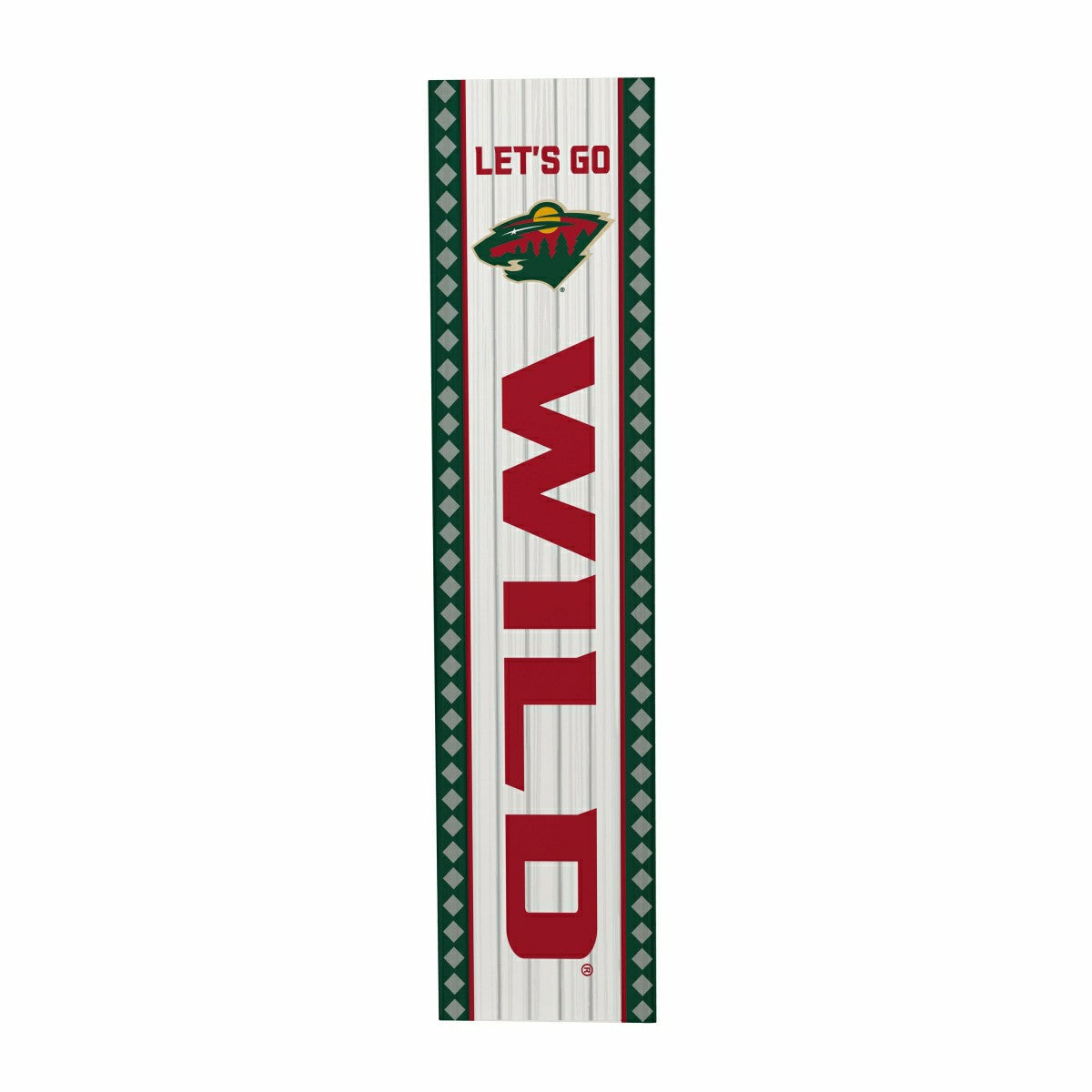 Minnesota Wild 47" Double Sided Leaner, Christmas