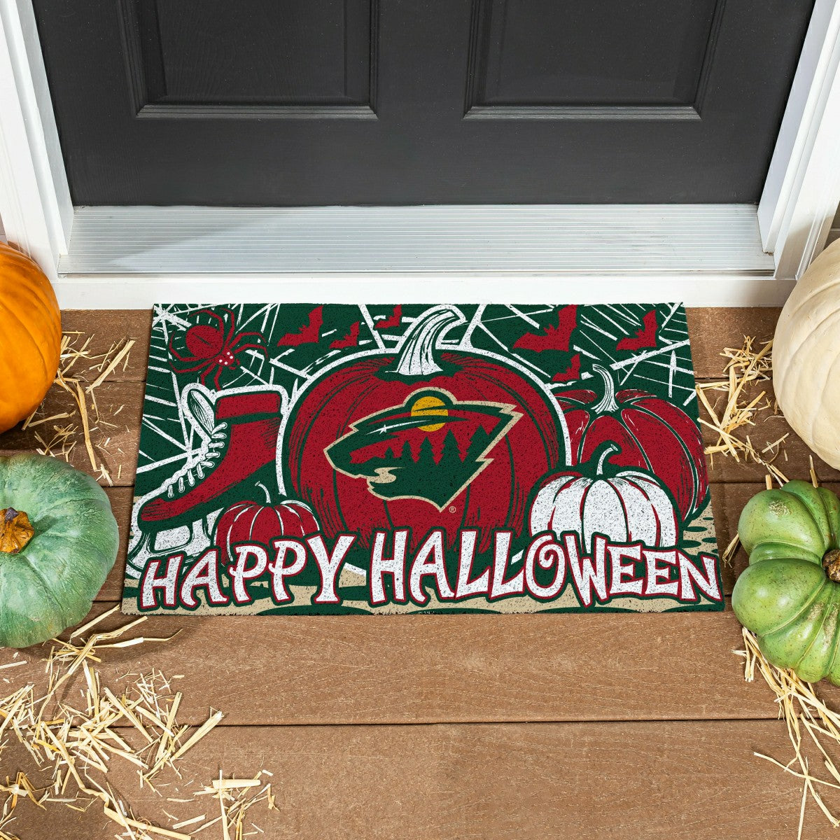Minnesota Wild Halloween PVC Mat, 28"x16"