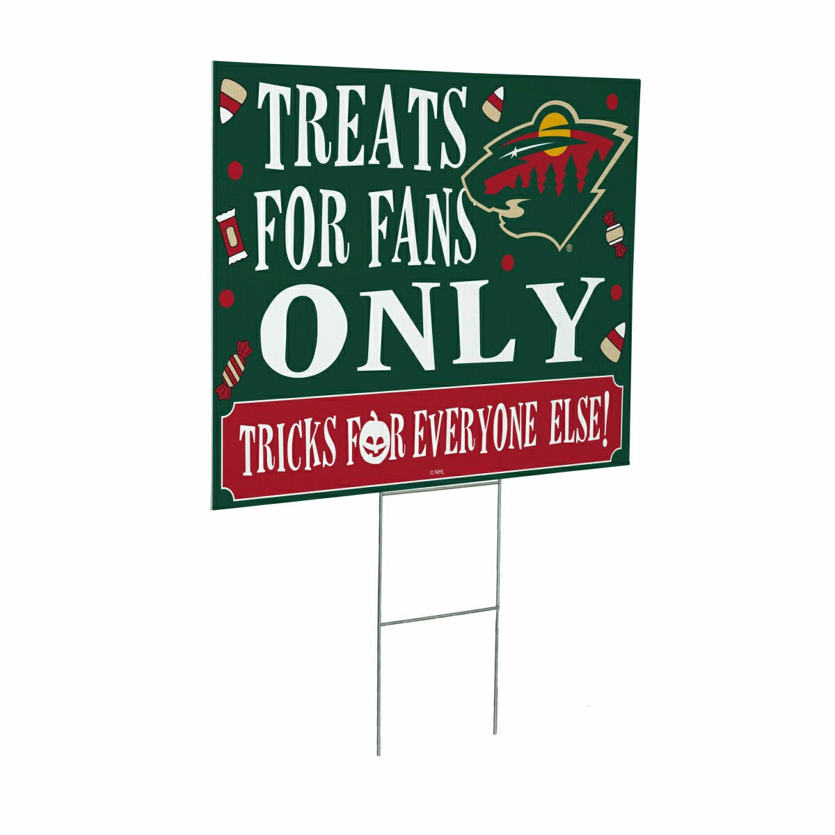 Minnesota Wild Yard Sign, Halloween Treats for Fans