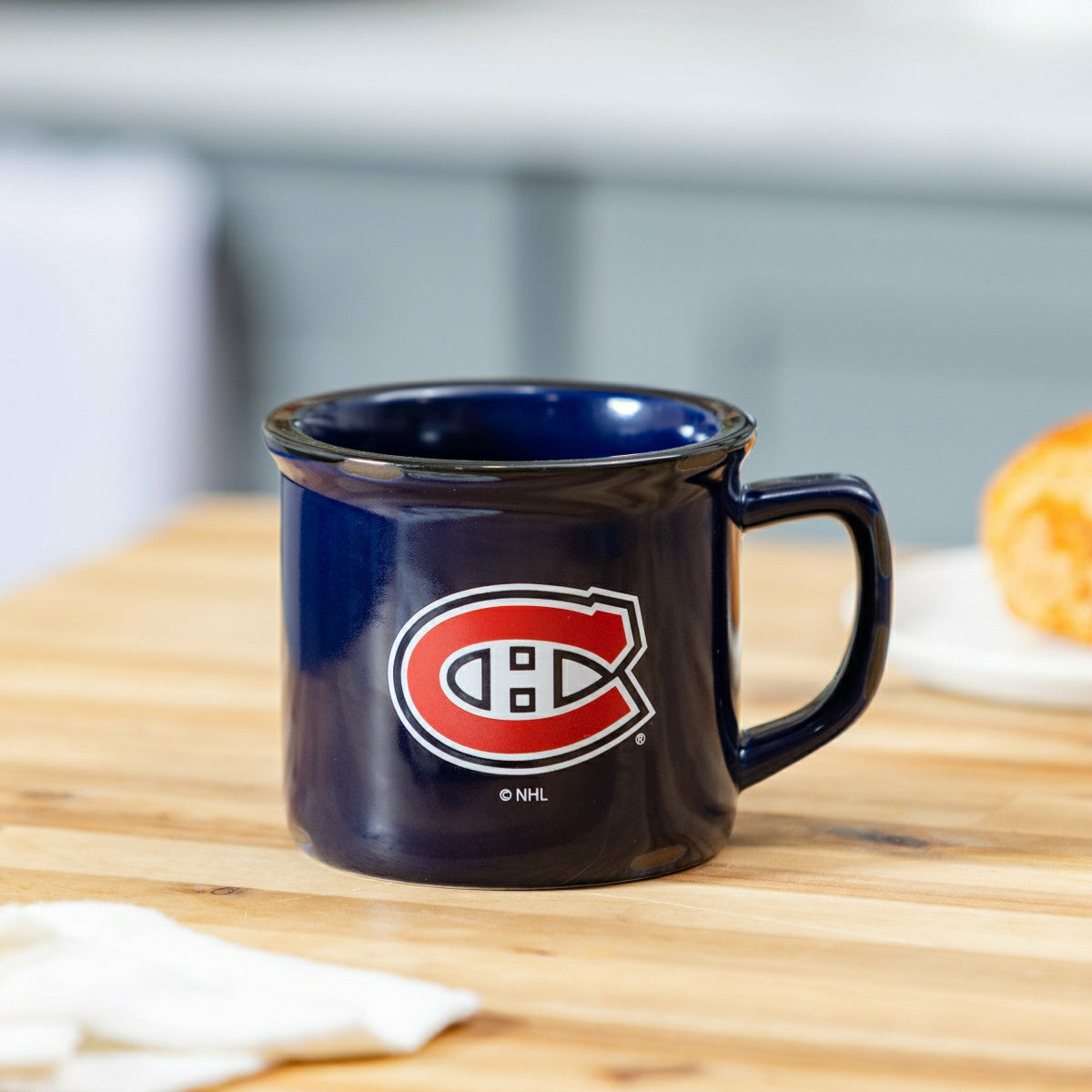 Montreal Canadiens Ceramic Camp Cup with Enamel Finish, 14oz