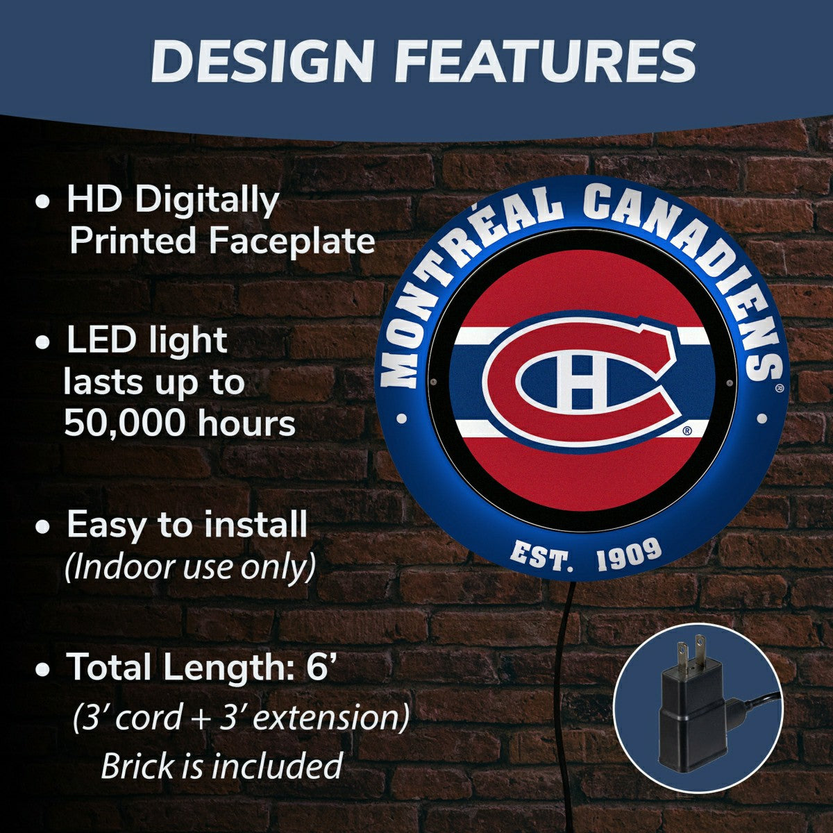 Montreal Canadiens, Metal Lite, Round