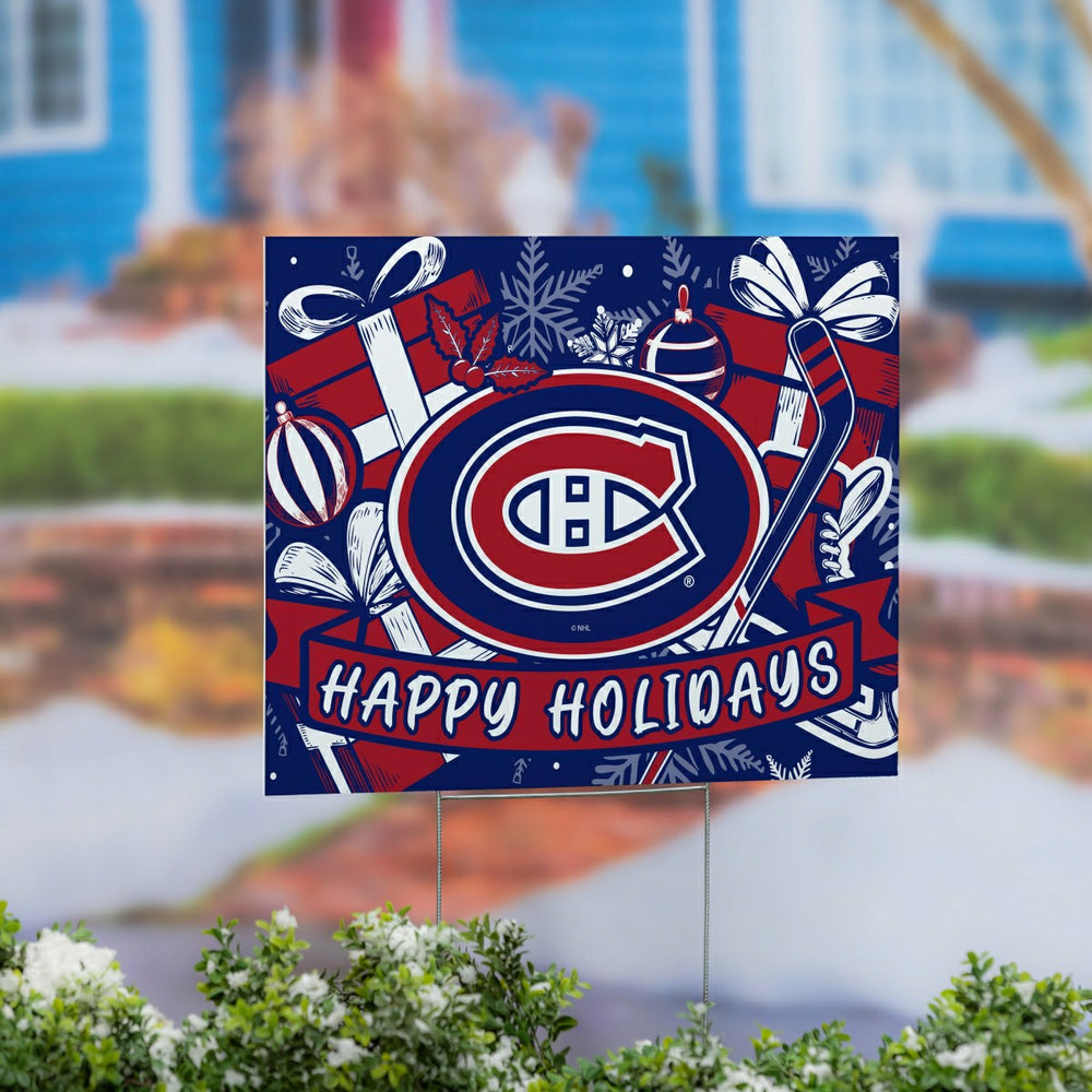 Montreal Canadiens Yard Sign, Holiday