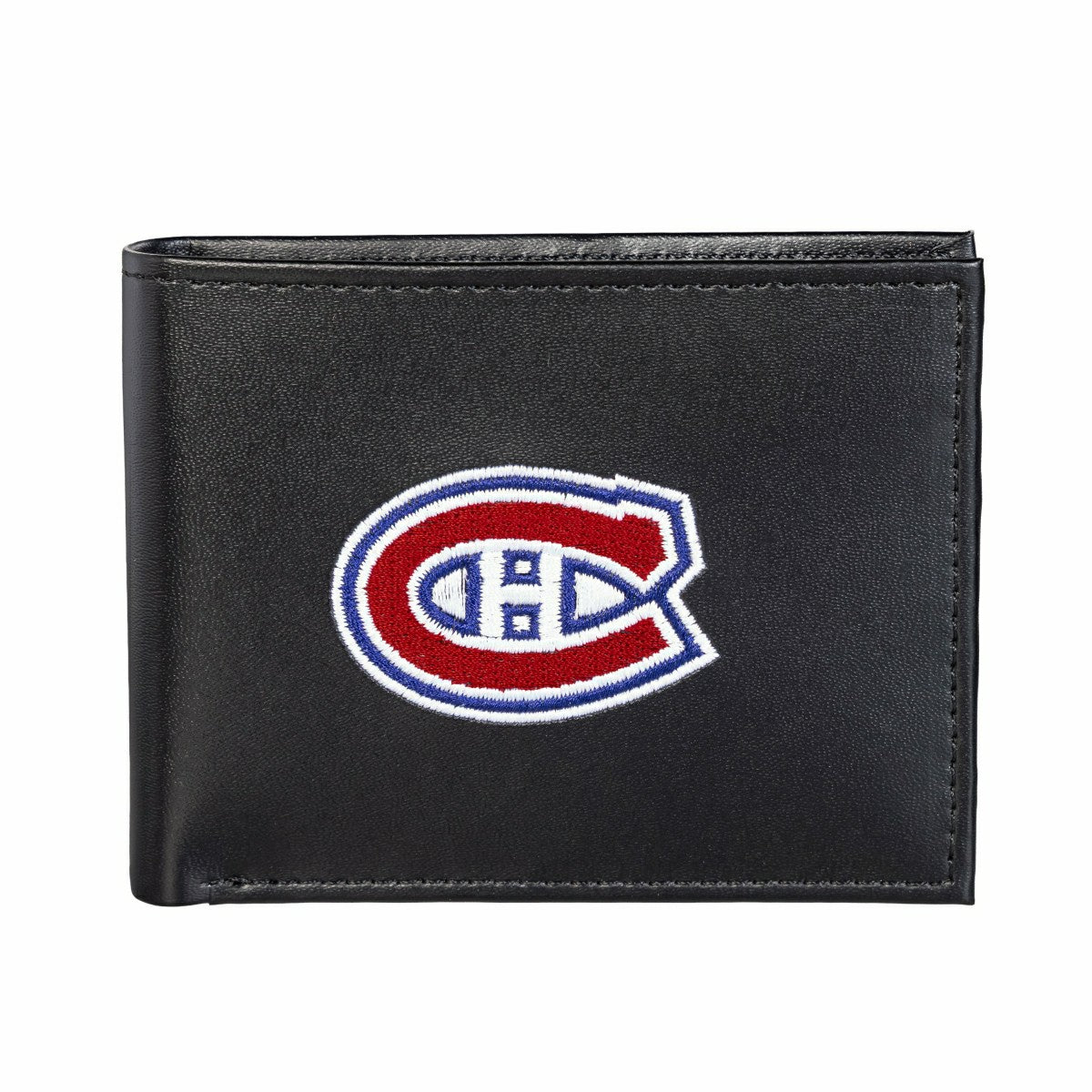 Montreal Canadiens Black Bi-Fold Embroidered Wallet w/ RFID Blocking