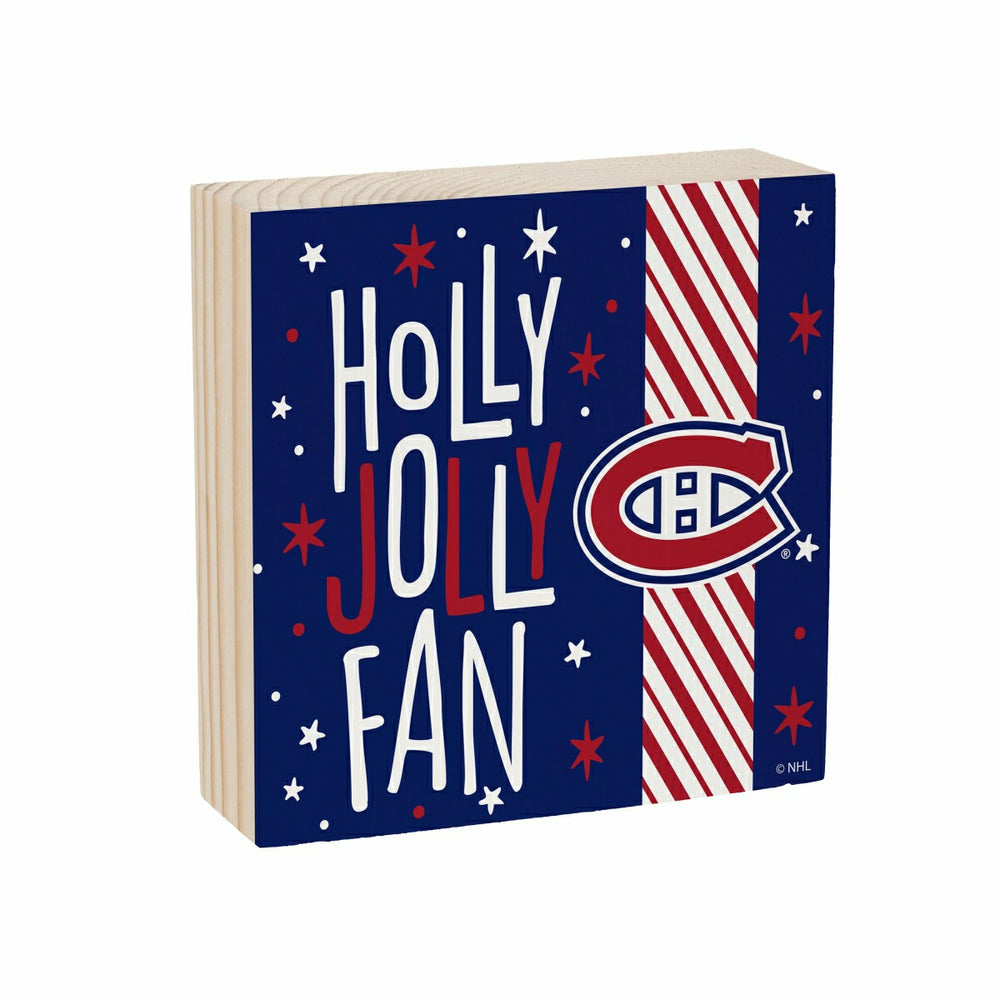 Montreal Canadiens Block, Holiday, 6x6