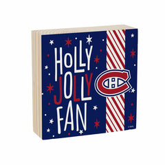 Montreal Canadiens Block, Holiday, 6x6