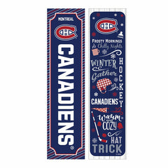 Montreal Canadiens 46" Double Sided Leaner, Winter Seasonal