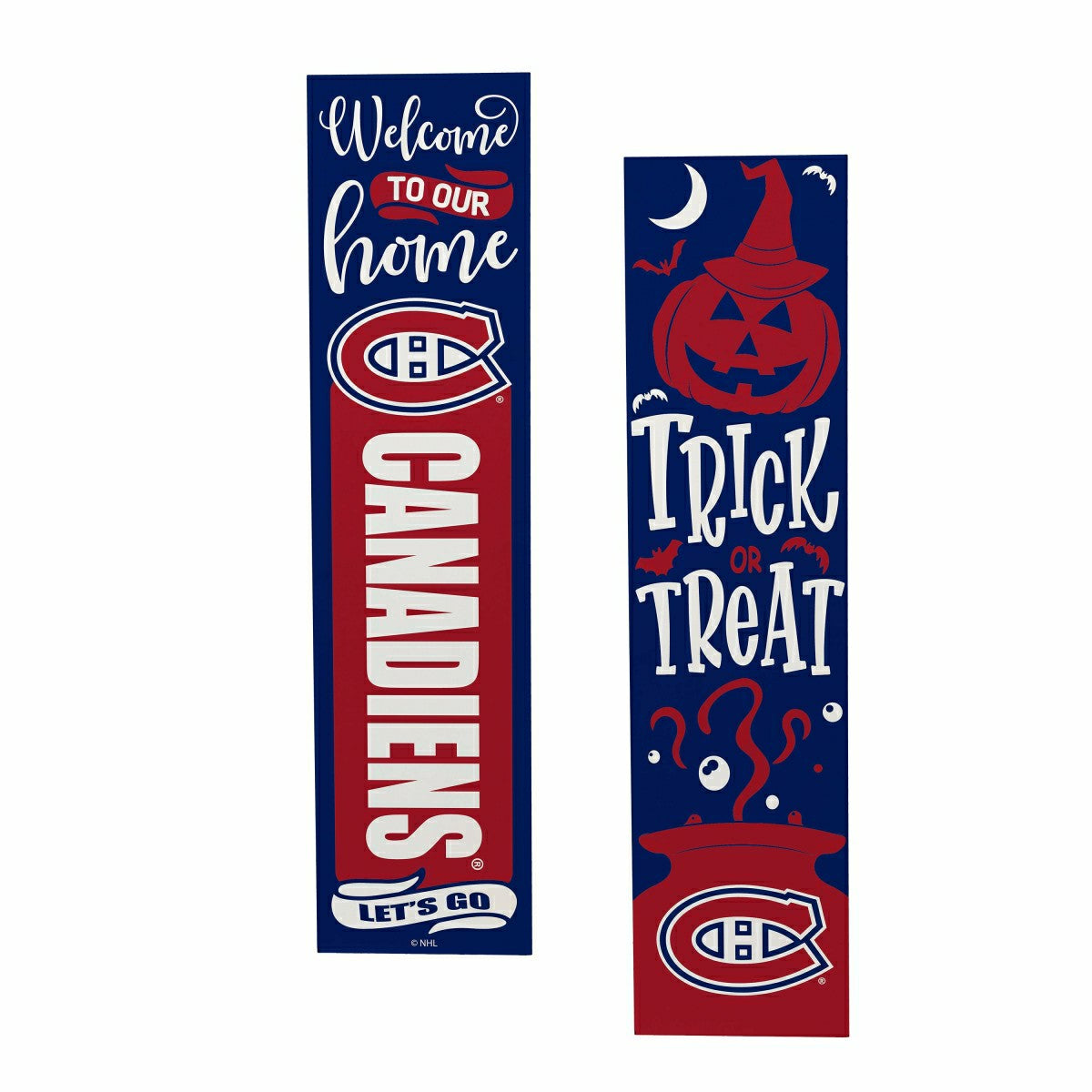 Montreal Canadiens 47" Double Sided Leaner, Halloween