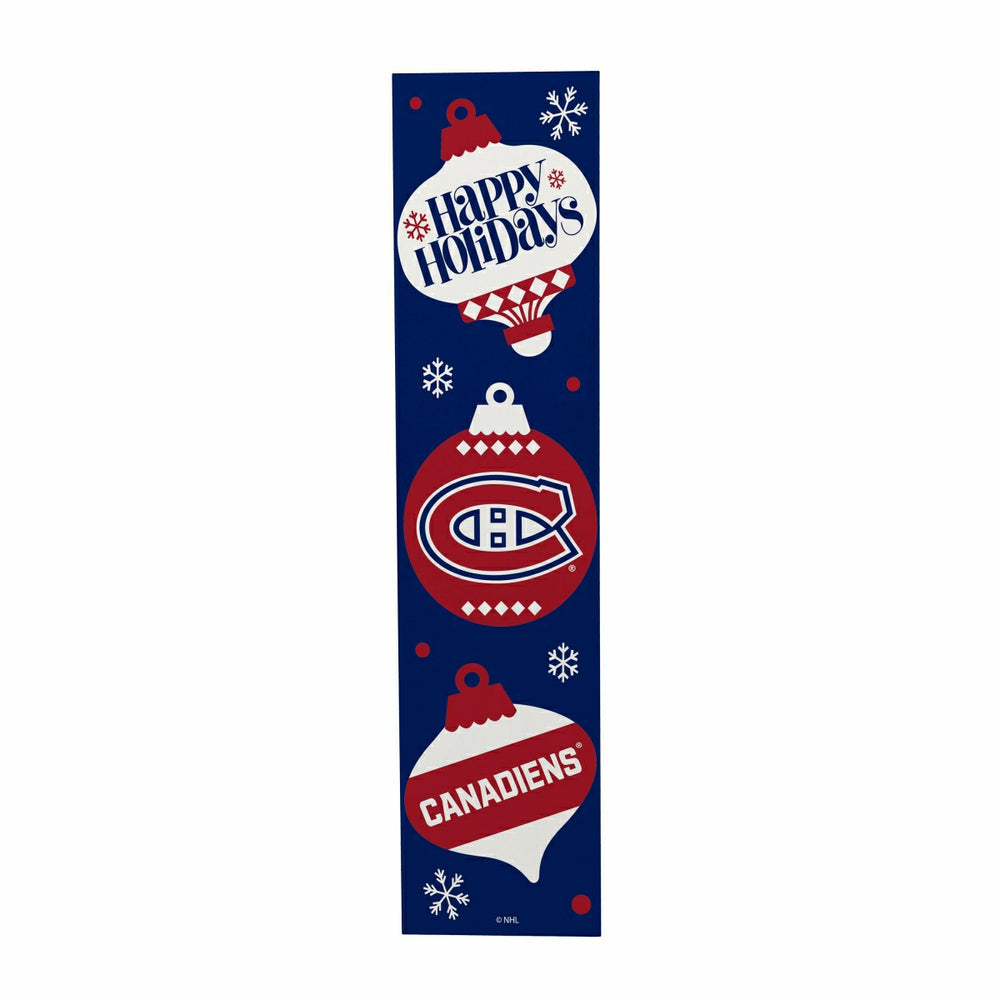 Montreal Canadiens 47" Double Sided Leaner, Christmas