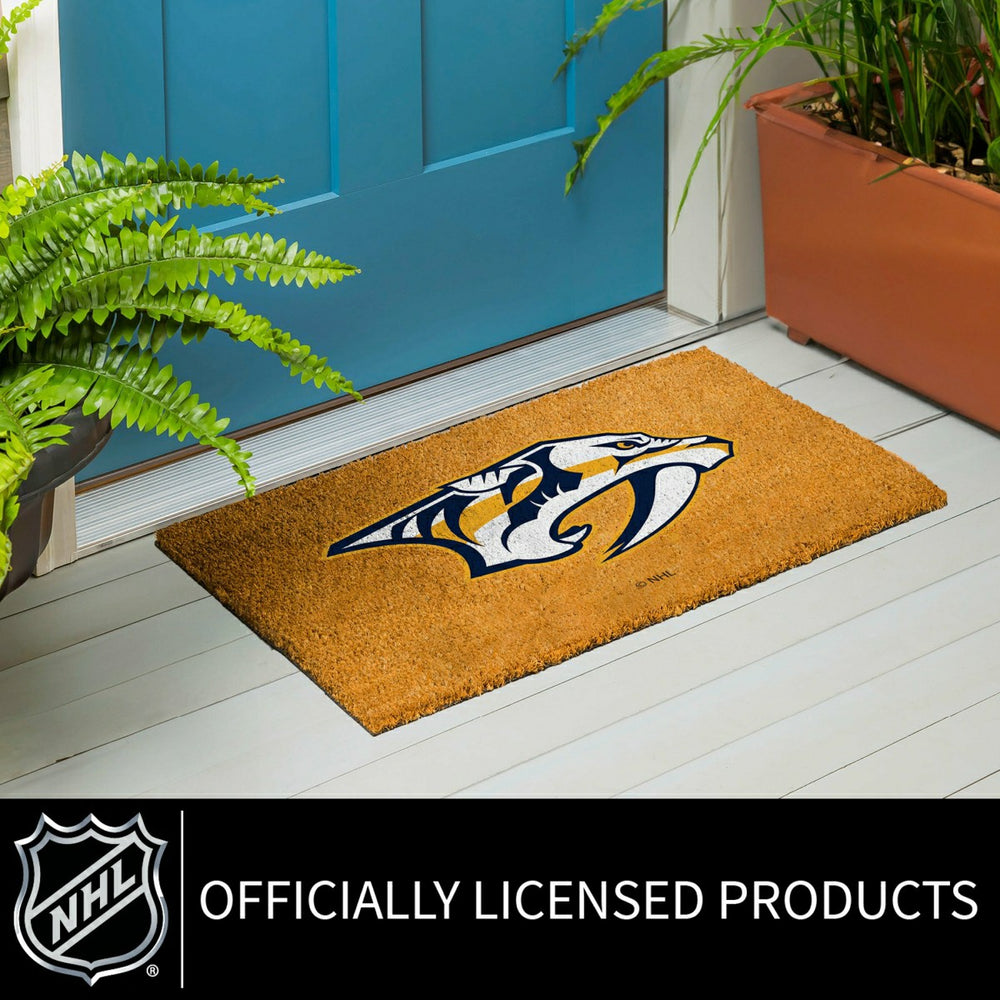 Coir Mat, 16"x28", Nashville Predators