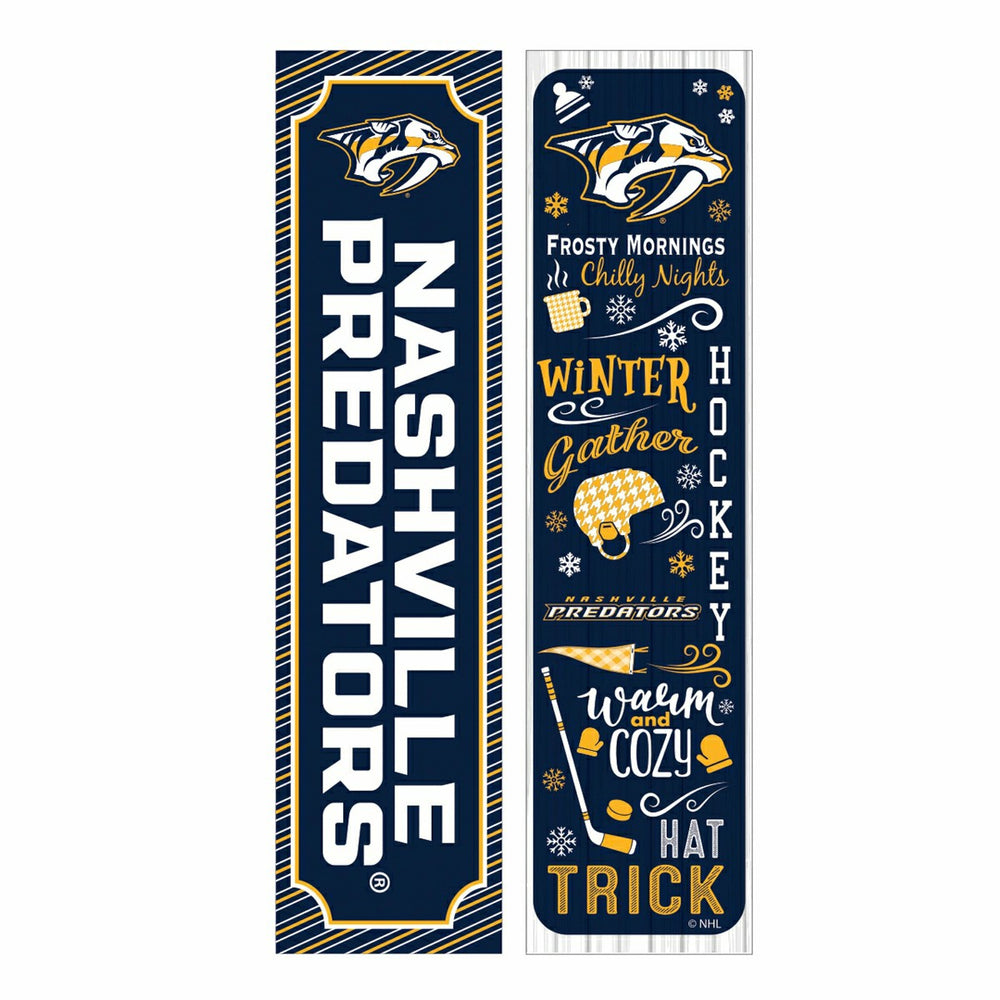 Nashville Predators 46" Double Sided Leaner, Winter Seasonal