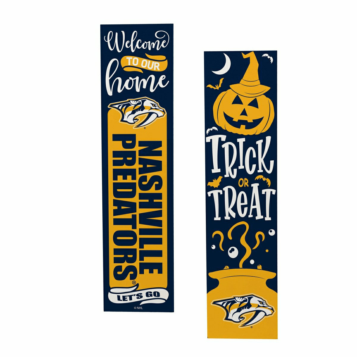 Nashville Predators 47" Double Sided Leaner, Halloween