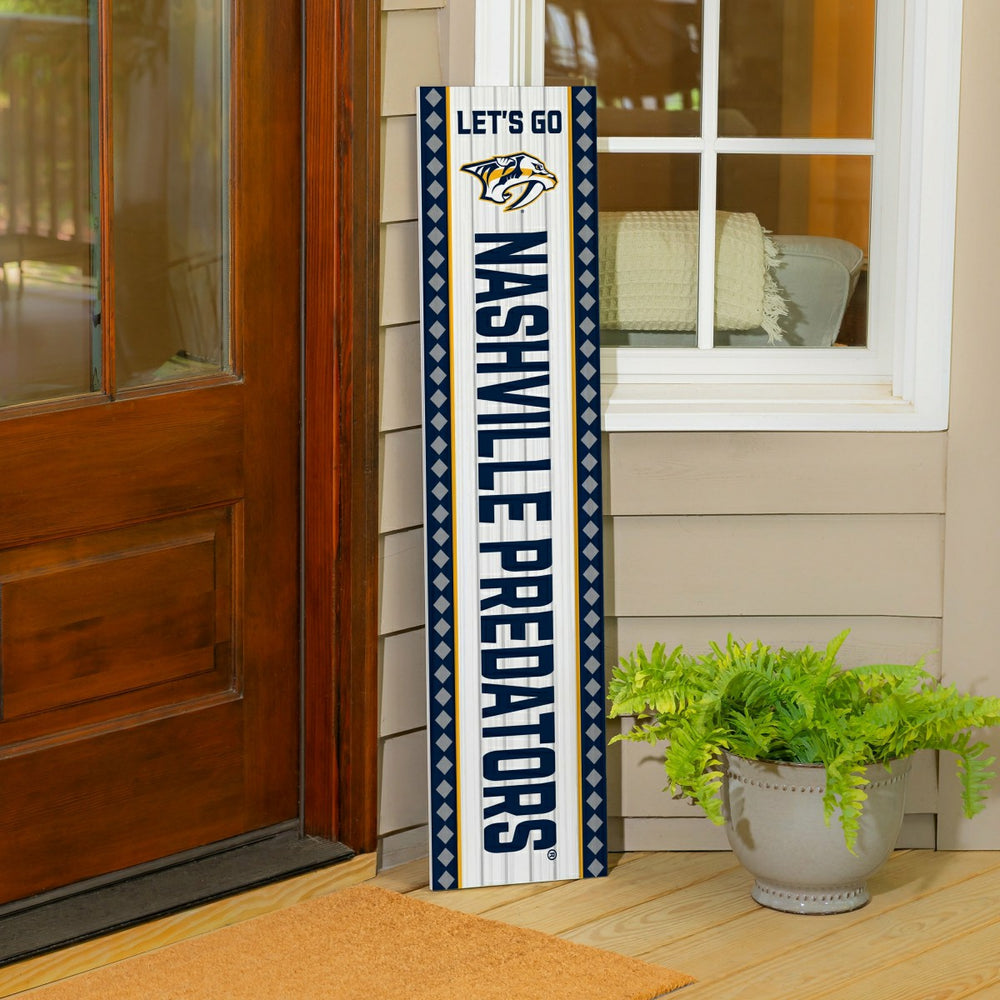 Nashville Predators 47" Double Sided Leaner, Christmas