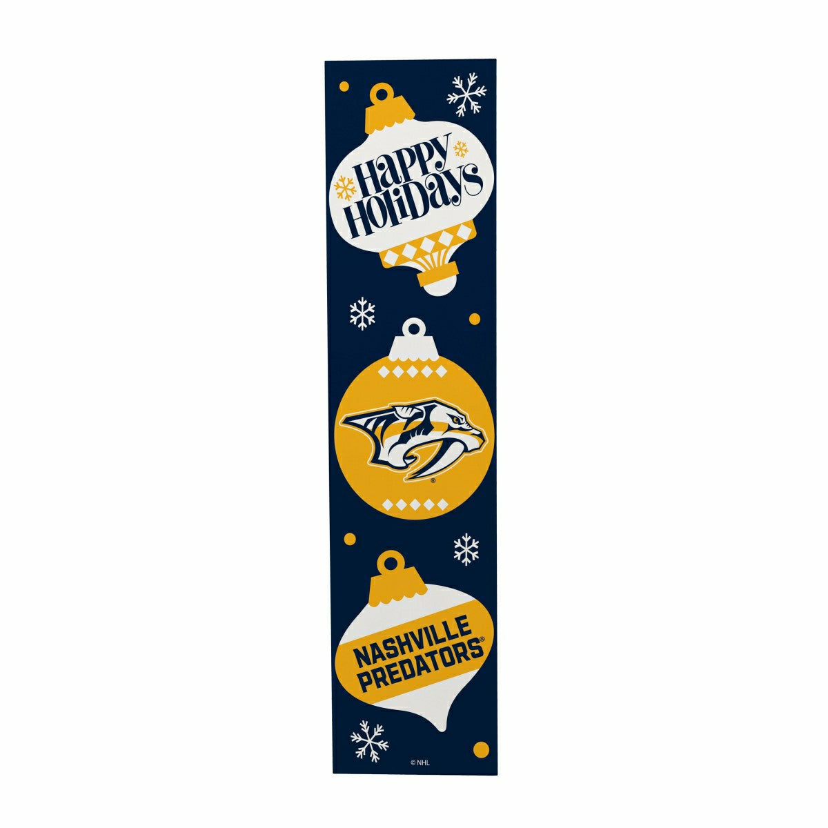 Nashville Predators 47" Double Sided Leaner, Christmas