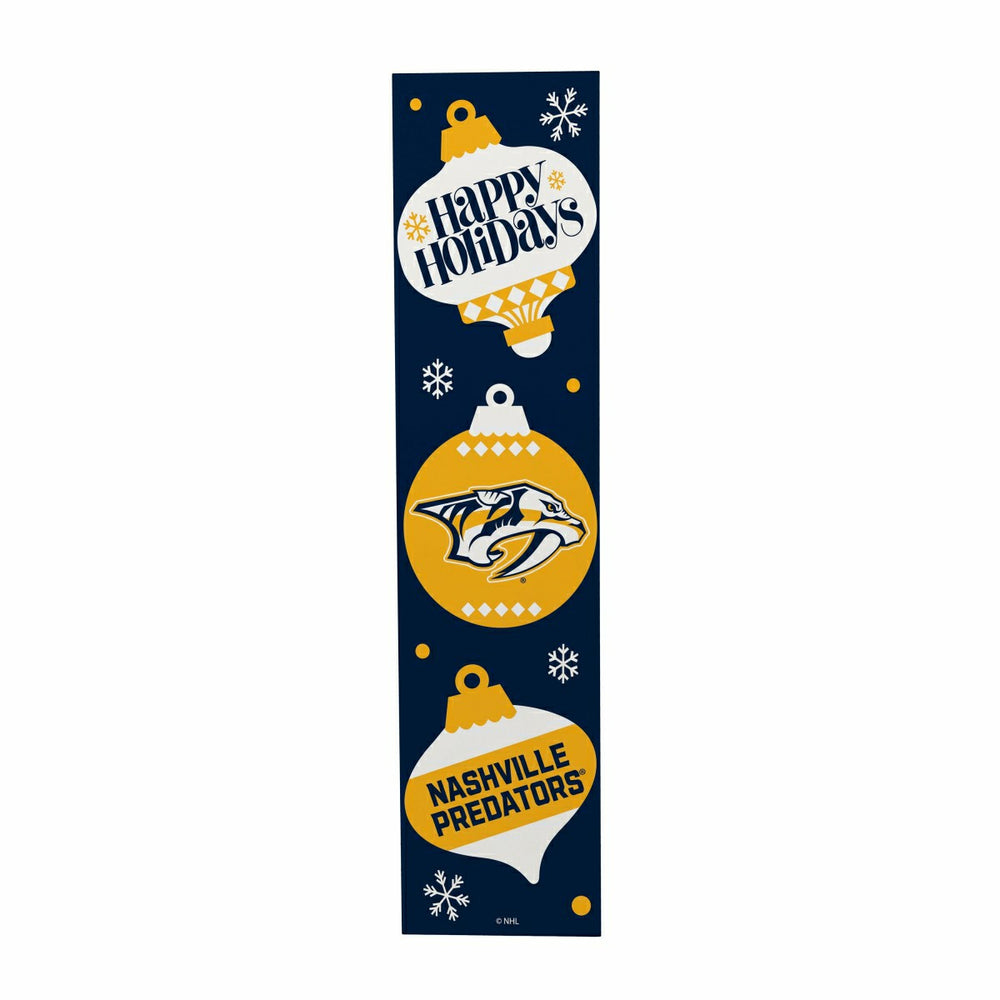 Nashville Predators 47" Double Sided Leaner, Christmas
