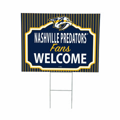 Nashville Predators Coroplast Yard Sign, "Fans Welcome"