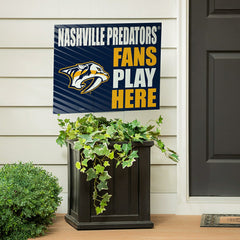 Nashville Predators Coroplast Yard Sign "Fans Play Here"