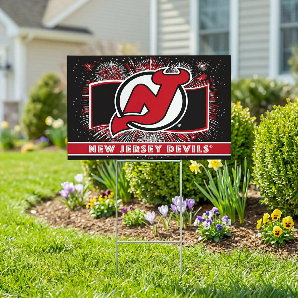 New Jersey Devils Yard Sign, Patriotic