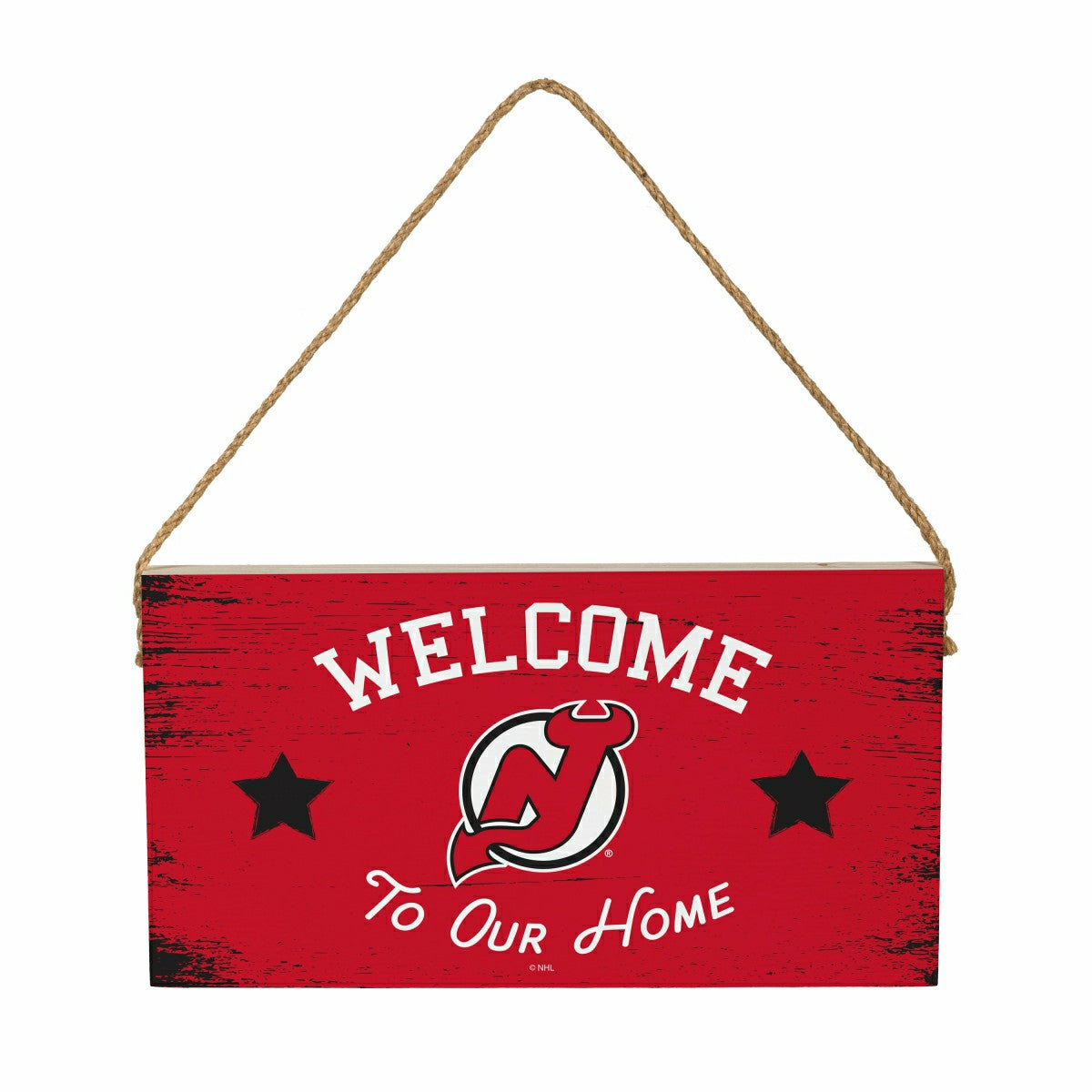 New Jersey Devils Wood Wall Sign, 6x11