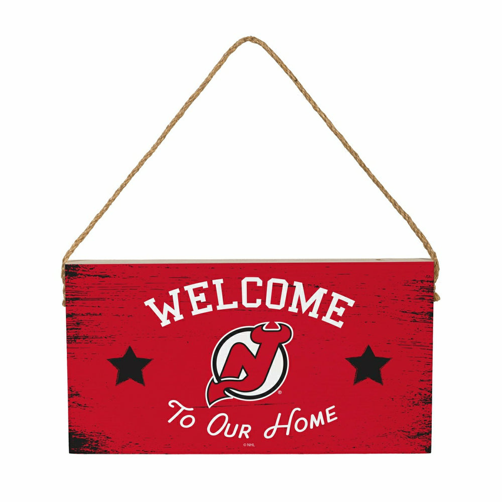 New Jersey Devils Wood Wall Sign, 6x11