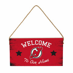 New Jersey Devils Wood Wall Sign, 6x11