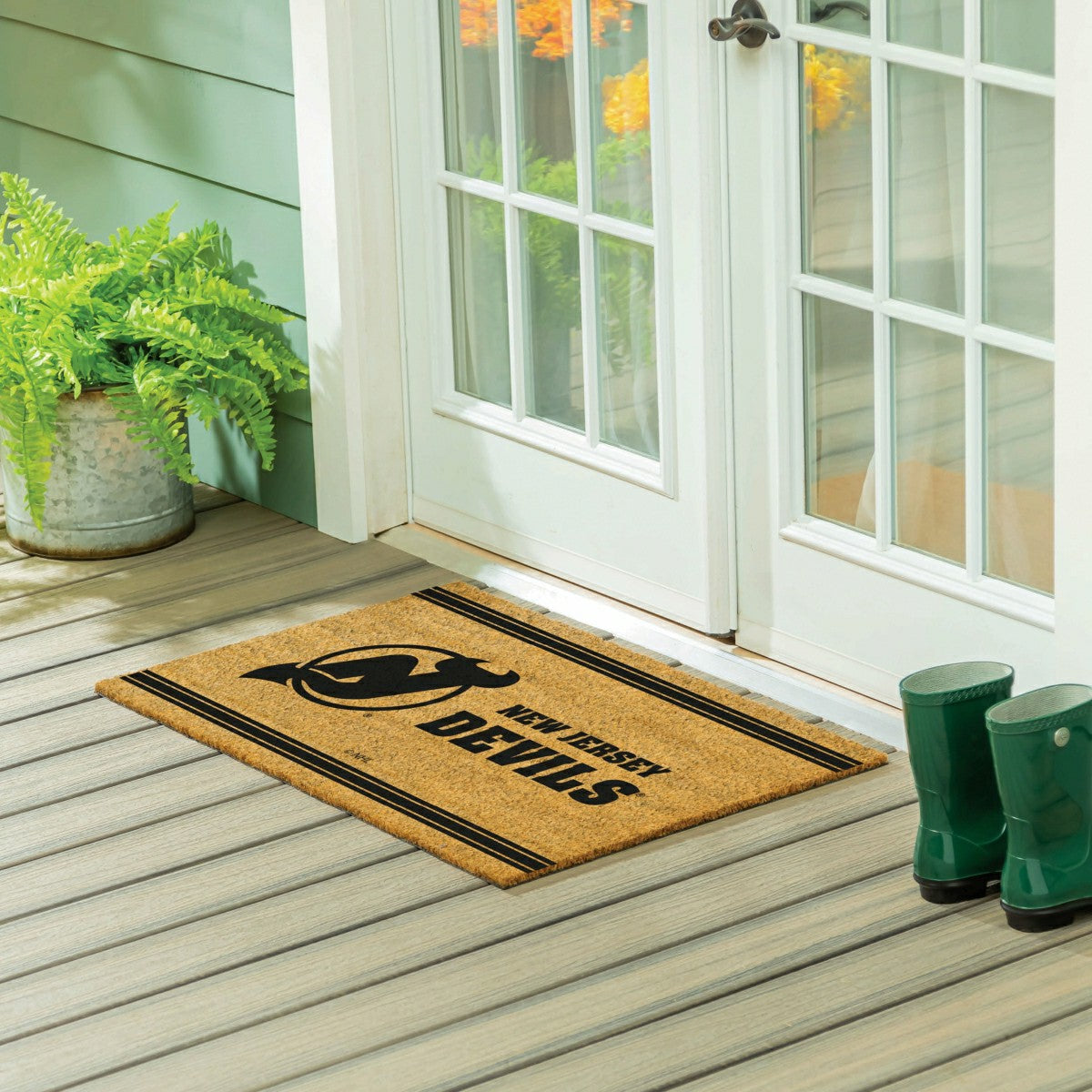 New Jersey Devils Large One Color Coir Mat, 36"x24"