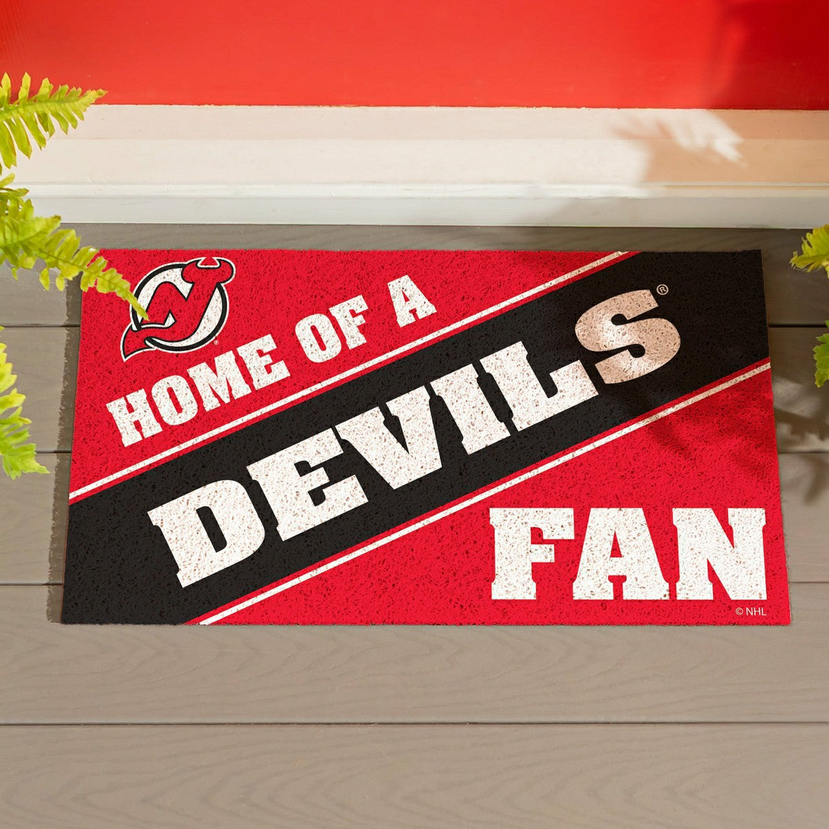 New Jersey Devils, PVC Mat COLOR, Home of a Fan