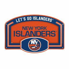 New York Islanders USA Embossed Steel Wall Sign, 11" x 17"