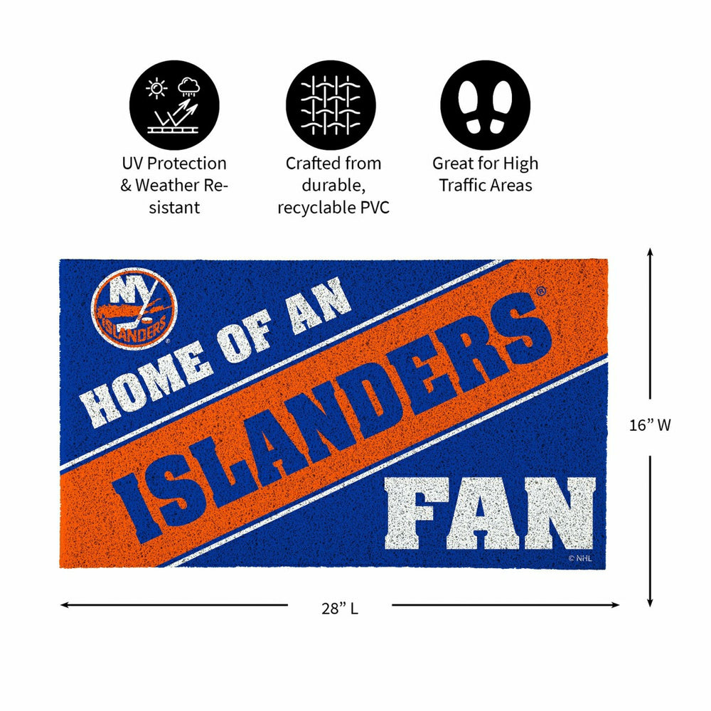New York Islanders, PVC Mat COLOR, Home of a Fan