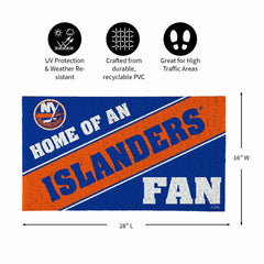New York Islanders, PVC Mat COLOR, Home of a Fan