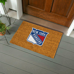 Coir Mat, 16"x28", New York Rangers
