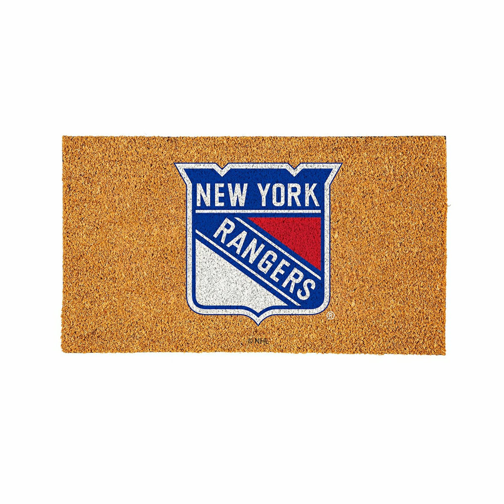 Coir Mat, 16"x28", New York Rangers