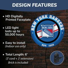 New York Rangers, Metal Lite, Round