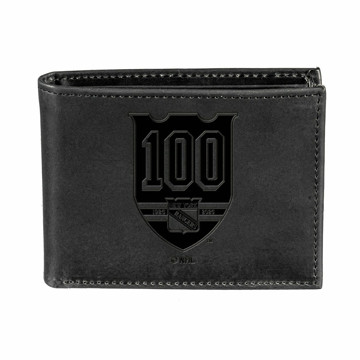 New York Rangers, 100 Anniversary Wallet, Bi-fold, Black