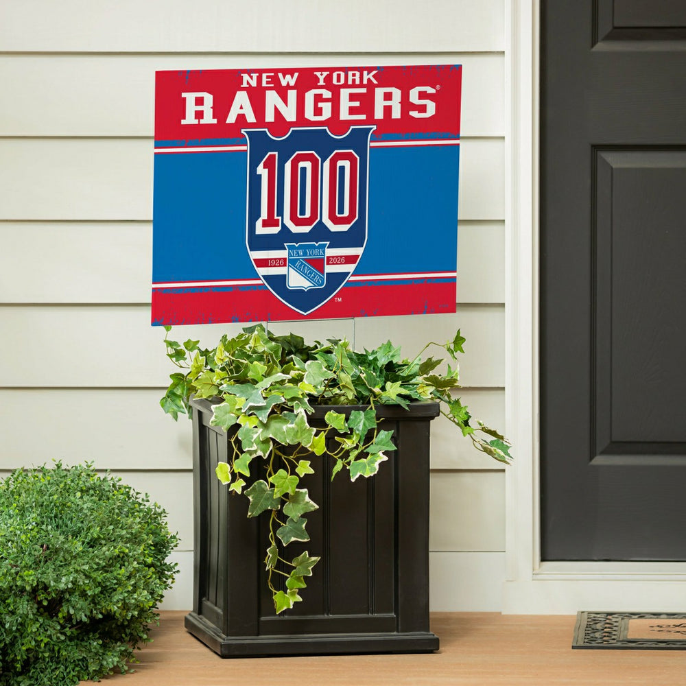 New York Rangers, 100 Anniversary Cororplast Yard Sign