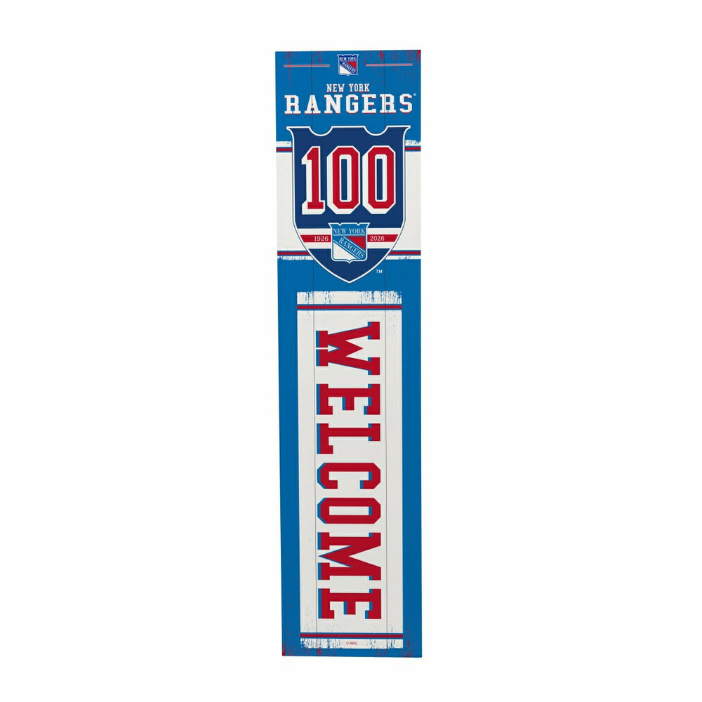 New York Rangers, 100 Anniversary Porch Leaner, 46"