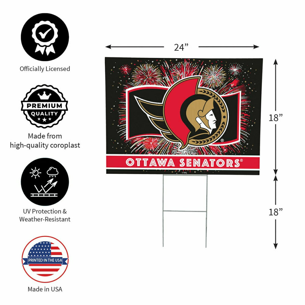 Ottawa Senators Yard Sign, Patriotic